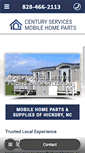 Mobile Screenshot of centuryservicesmobilehomeparts.com