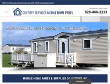 Tablet Screenshot of centuryservicesmobilehomeparts.com